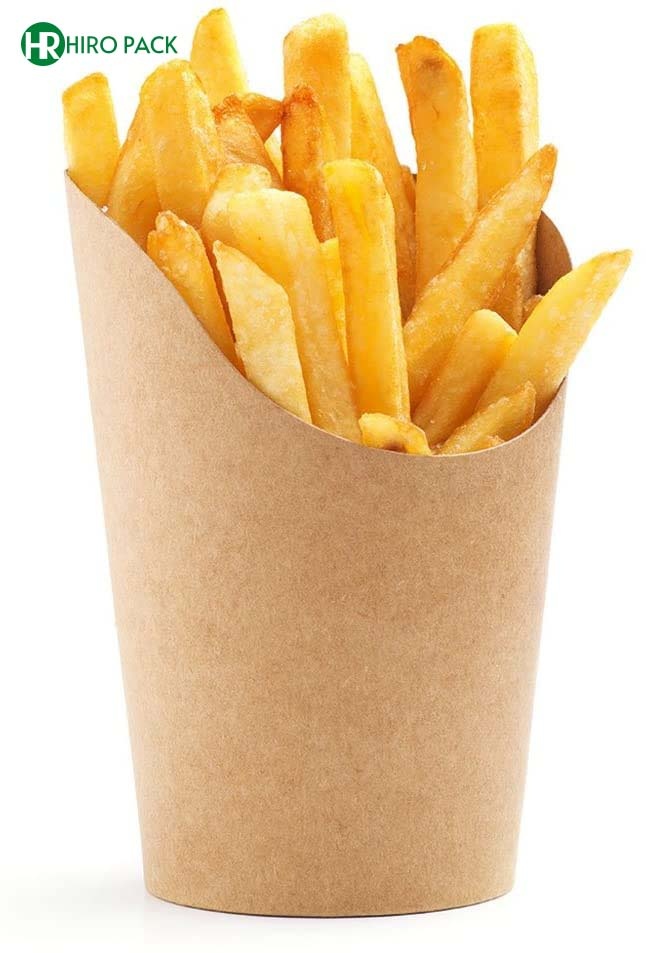 Disposable Kraft Paper French Fries Holder