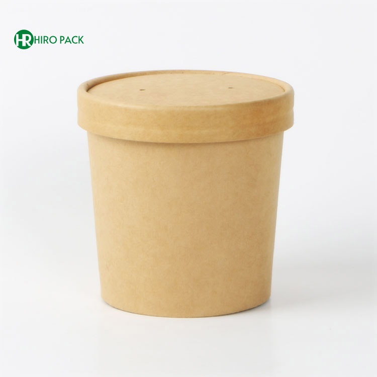 Kraft paper soup cup Noodle bucket