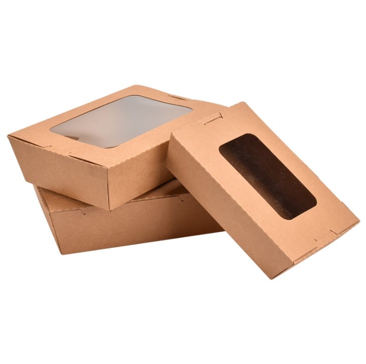 700ml Kraft Paper Lunch box with Window