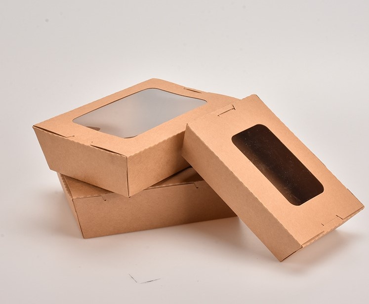 1200ml Kraft Paper Lunch box with Window