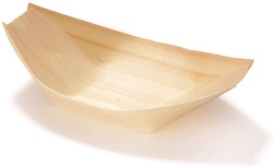 Disposable Wood Boat Plates/Dishes