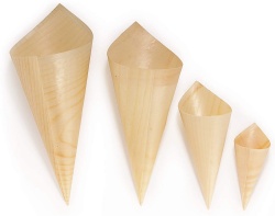 Disposable Wood Cones
