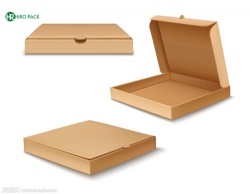 Kraft Corrugated Pizza Boxes Takeaway Cardboard Boxes