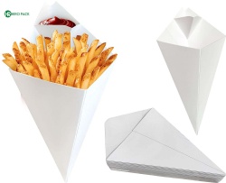 Paper Food Cones with dip pocket