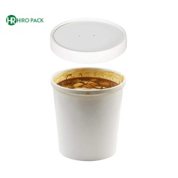 White Kraft paper soup cup